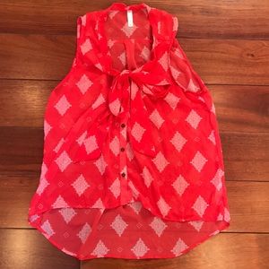 Xhilaration Red Blouse